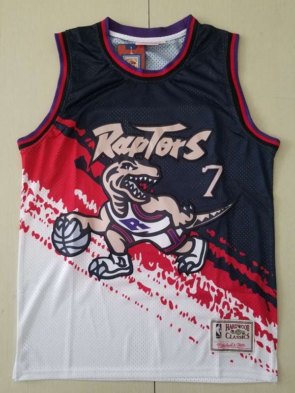 Toronto Raptors Black White #7 LOWRY Classics Basketball Jersey (Stitched)