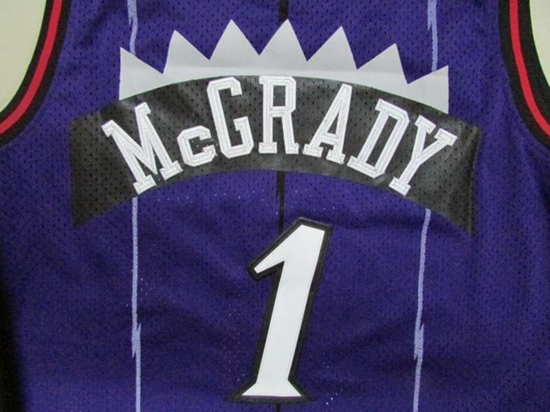 Toronto Raptors Purple #1 McGRADY Classics Basketball Jersey (Stitched)