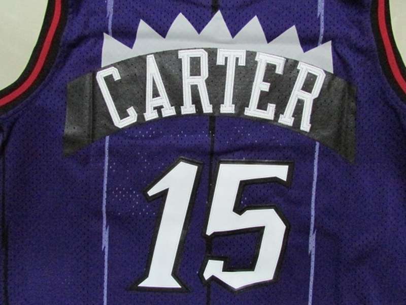 Toronto Raptors Purple #15 CARTER Classics Basketball Jersey (Stitched)