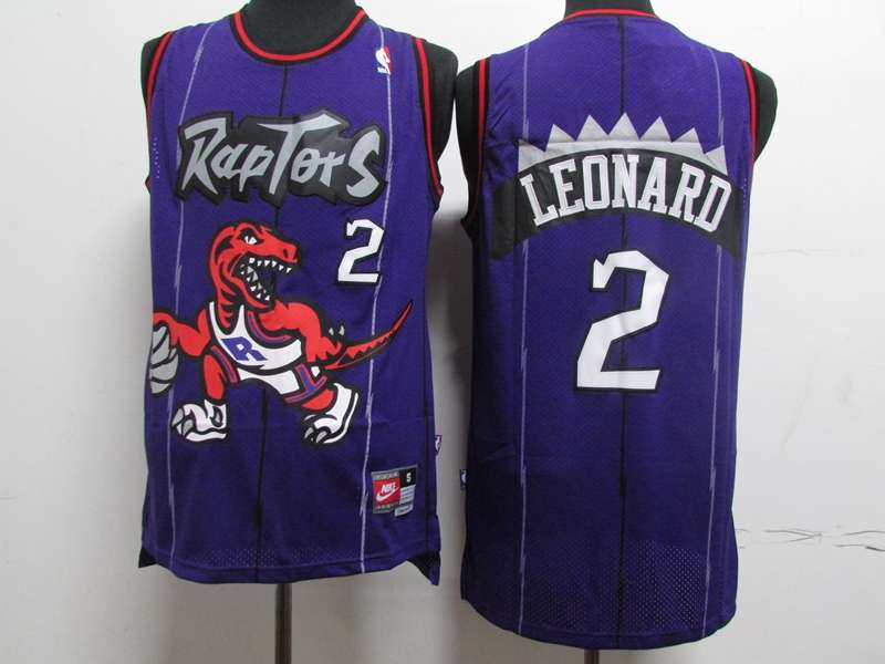 Toronto Raptors Purple #2 LEONARD Classics Basketball Jersey (Stitched)