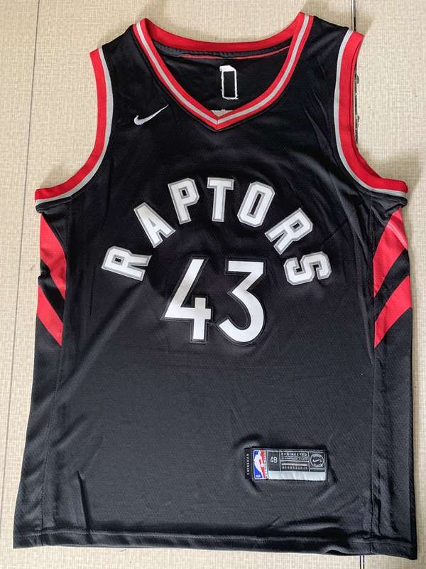 Toronto Raptors Black #43 SIAKAM Basketball Jersey (Stitched)