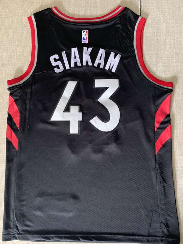 Toronto Raptors Black #43 SIAKAM Basketball Jersey (Stitched)