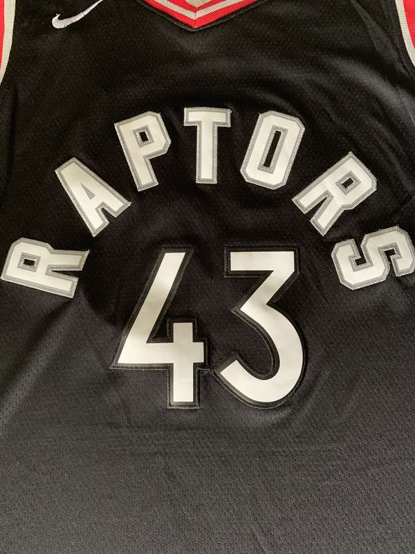 Toronto Raptors Black #43 SIAKAM Basketball Jersey (Stitched)