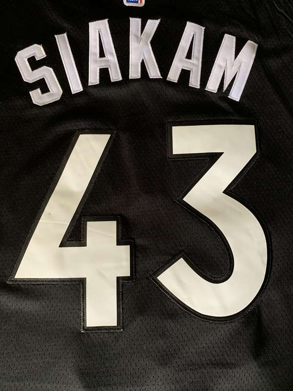 Toronto Raptors Black #43 SIAKAM Basketball Jersey (Stitched)