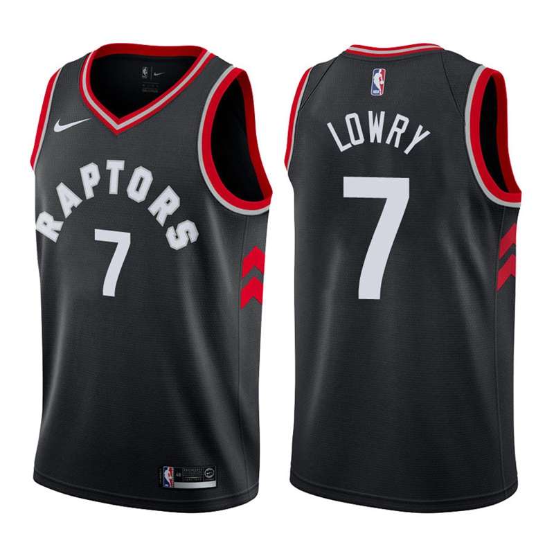 Toronto Raptors Black #7 LOWRY Basketball Jersey (Stitched)