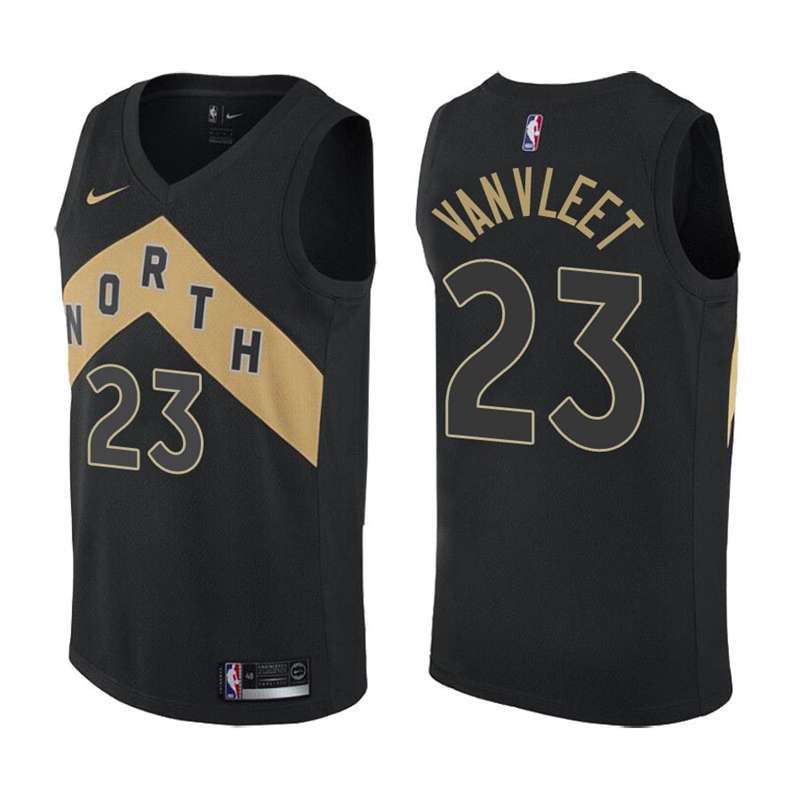 Toronto Raptors Black #23 VANVLEET City Basketball Jersey (Stitched)