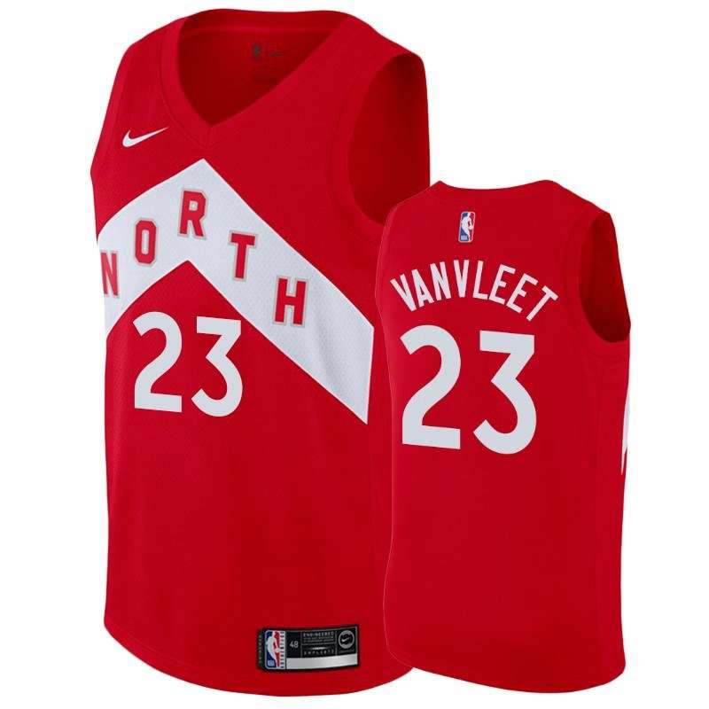 Toronto Raptors Red #23 VANVLEET City Basketball Jersey (Stitched)