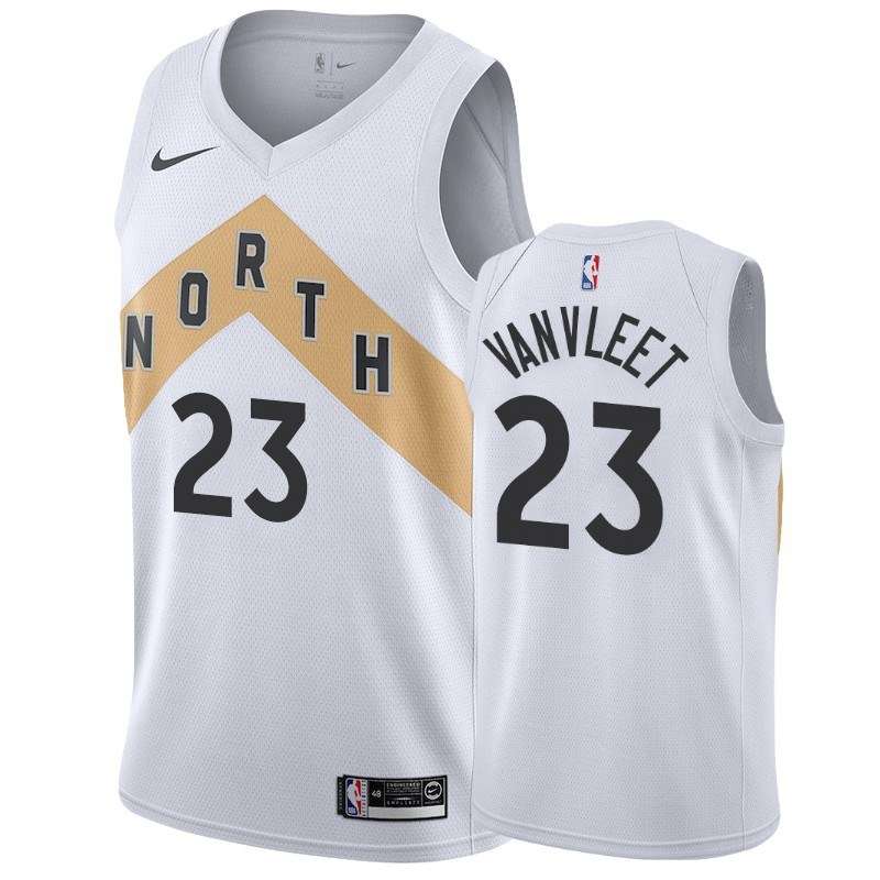 Toronto Raptors White #23 VANVLEET City Basketball Jersey (Stitched)