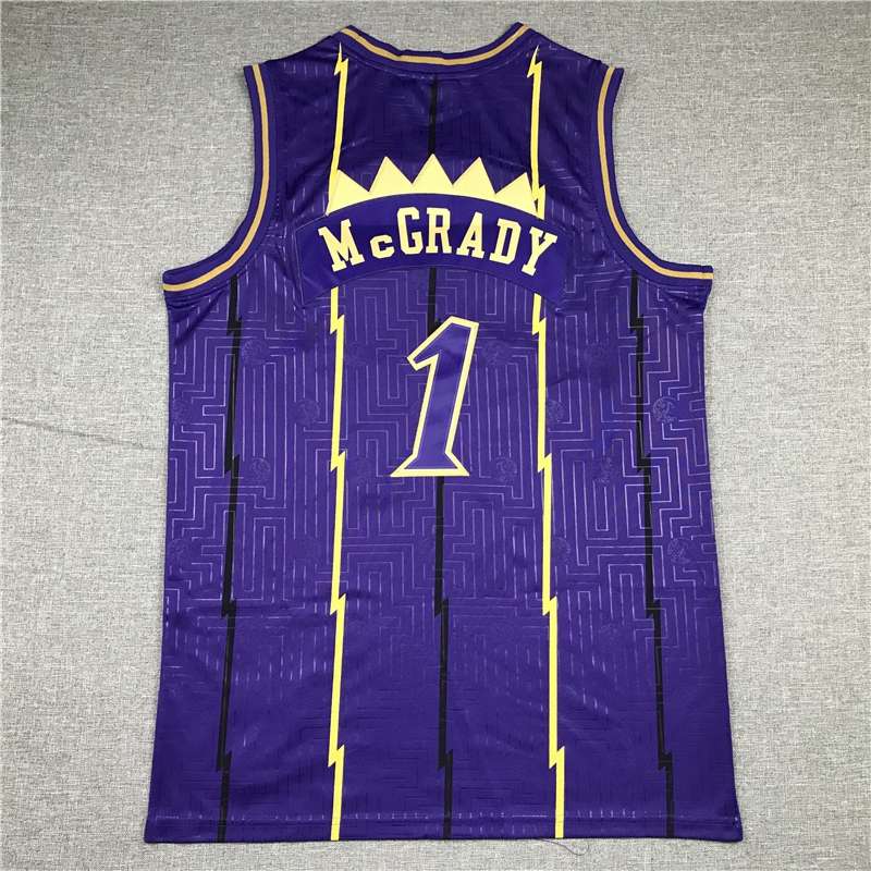 Toronto Raptors Purple #1 McGRADY Limited Basketball Jersey (Stitched)