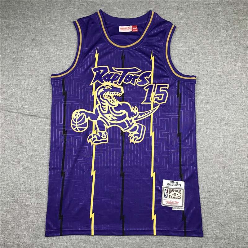 Toronto Raptors Purple #15 CARTER Limited Basketball Jersey (Stitched)