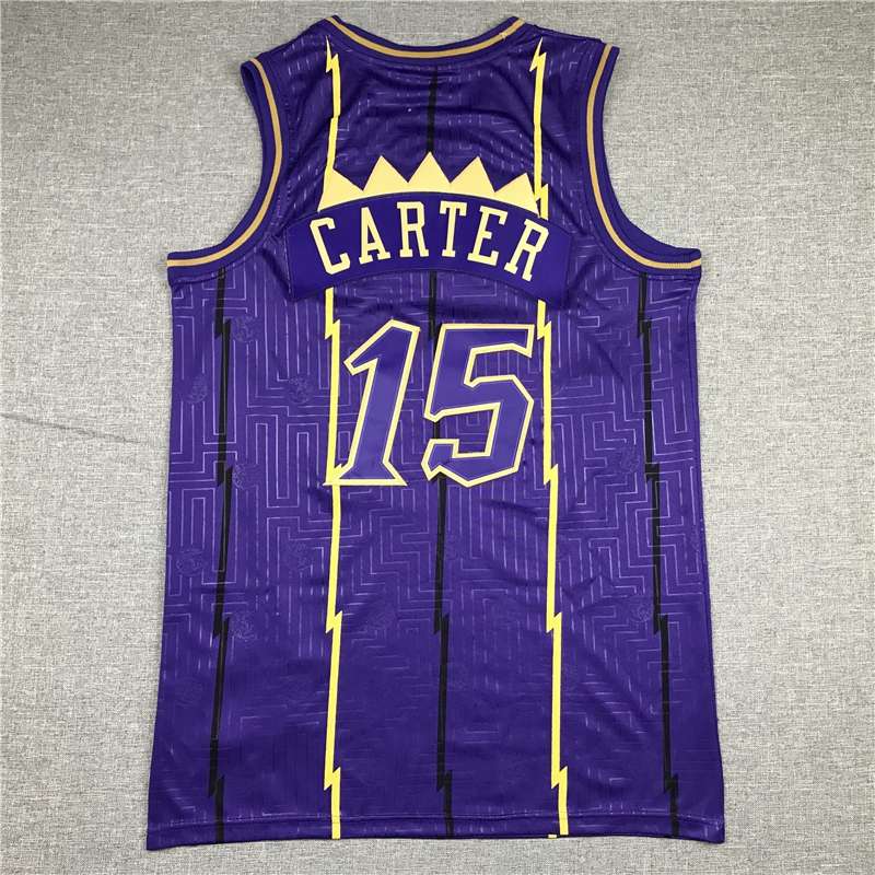 Toronto Raptors Purple #15 CARTER Limited Basketball Jersey (Stitched)