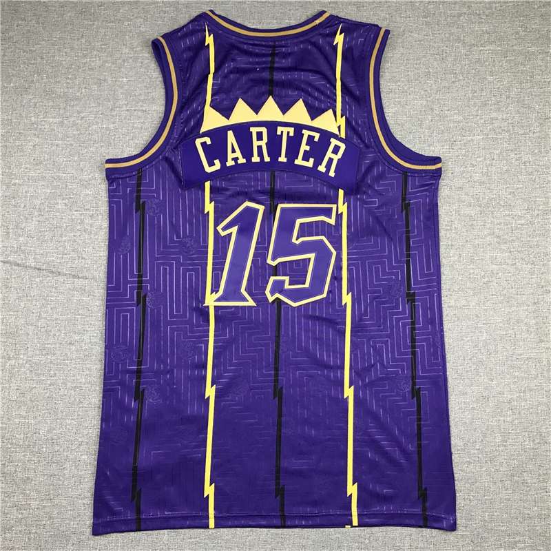 Toronto Raptors Purple #15 CARTER Limited Basketball Jersey (Stitched)