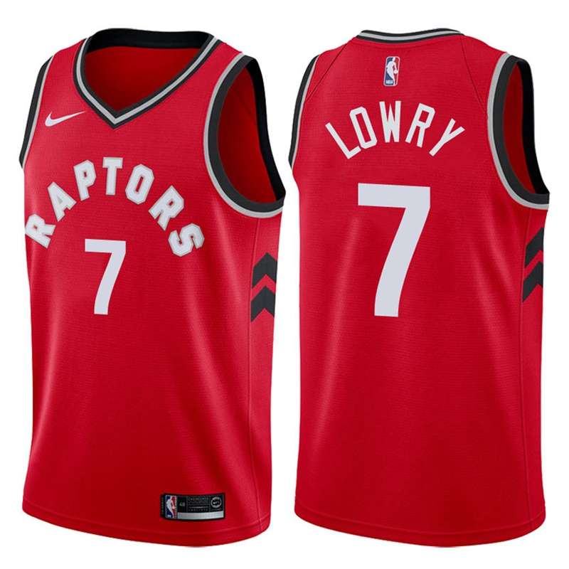 Toronto Raptors Red #7 LOWRY Basketball Jersey (Stitched)