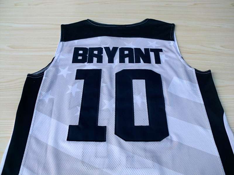 USA 2012 White #10 BRYANT Classics Basketball Jersey (Stitched)