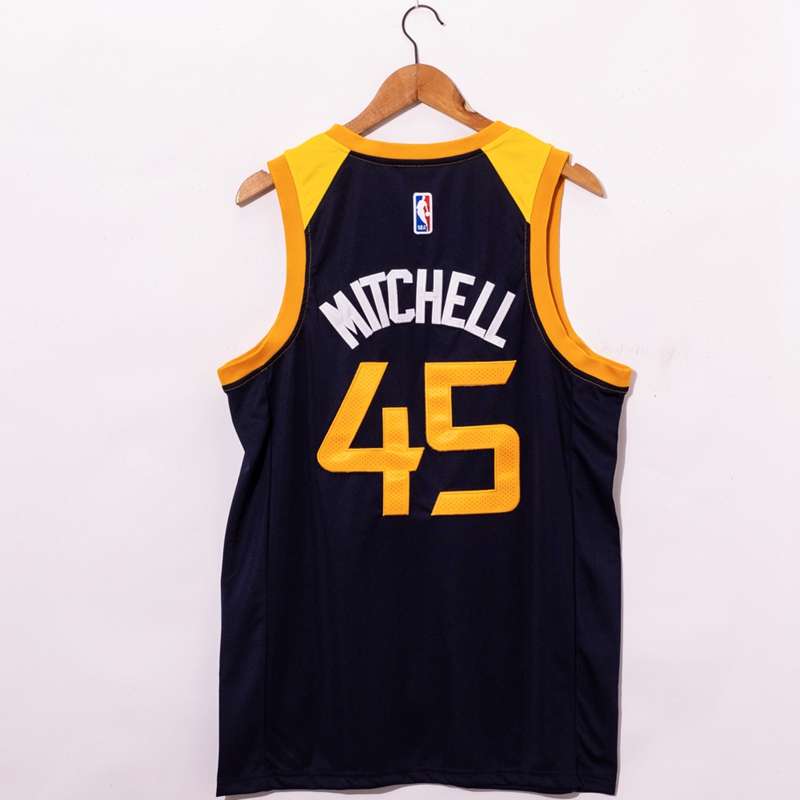 Utah Jazz 20/21 Black #45 MITCHELL City Basketball Jersey (Stitched)