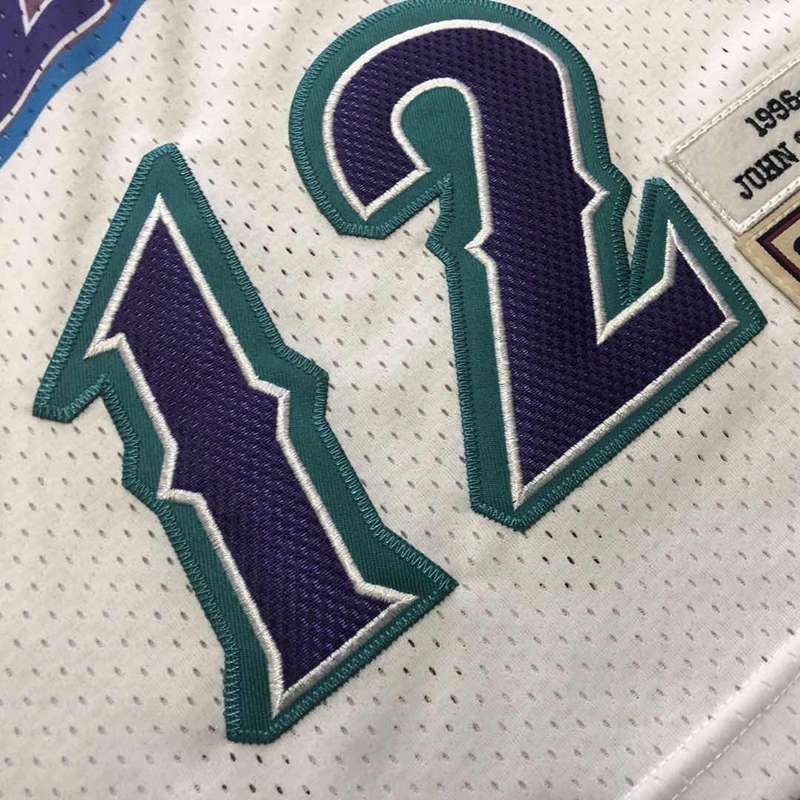 Utah Jazz 1996/97 White #12 STOCKTON Classics Basketball Jersey (Closely Stitched)