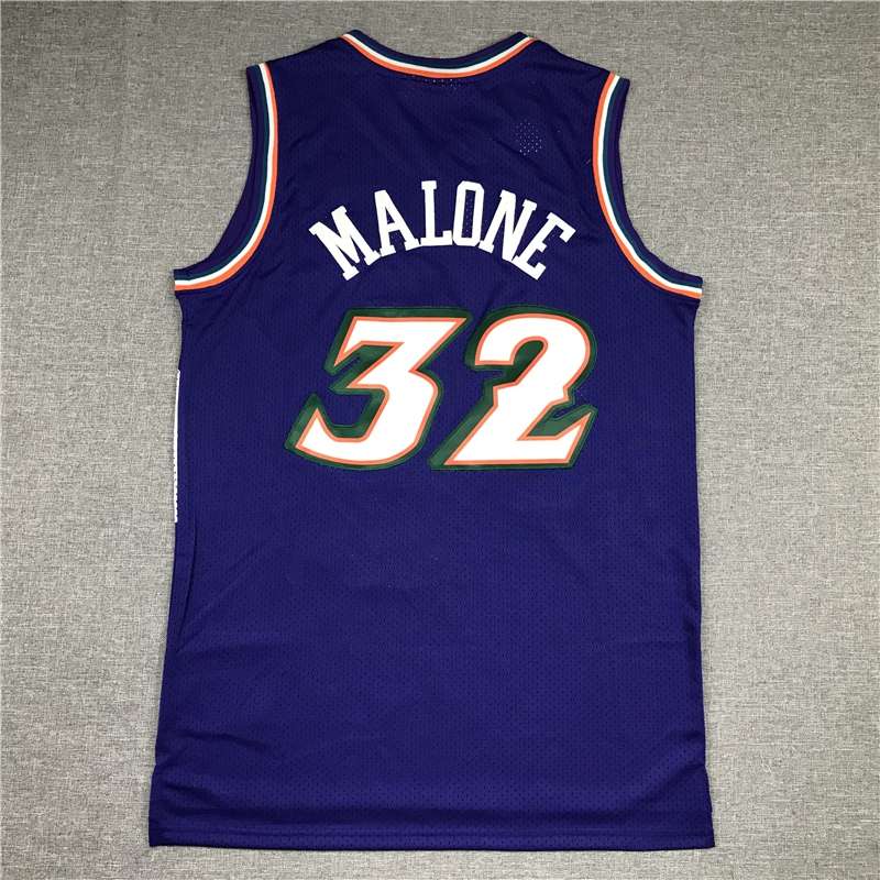 Utah Jazz 1996/97 Purple #32 MALONE Classics Basketball Jersey (Stitched)