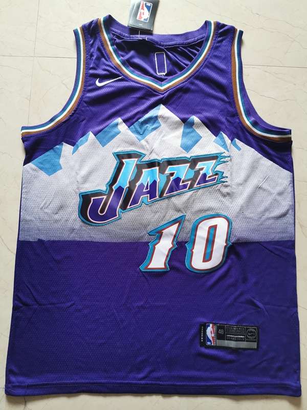 Utah Jazz Purple #10 CONLEY Classics Basketball Jersey (Stitched)