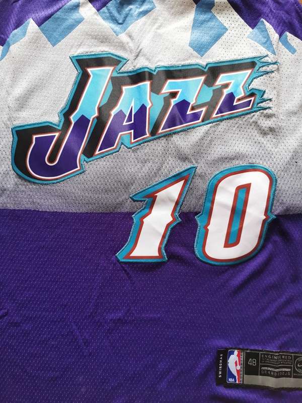 Utah Jazz Purple #10 CONLEY Classics Basketball Jersey (Stitched)