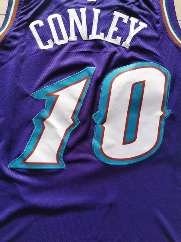 Utah Jazz Purple #10 CONLEY Classics Basketball Jersey (Stitched)