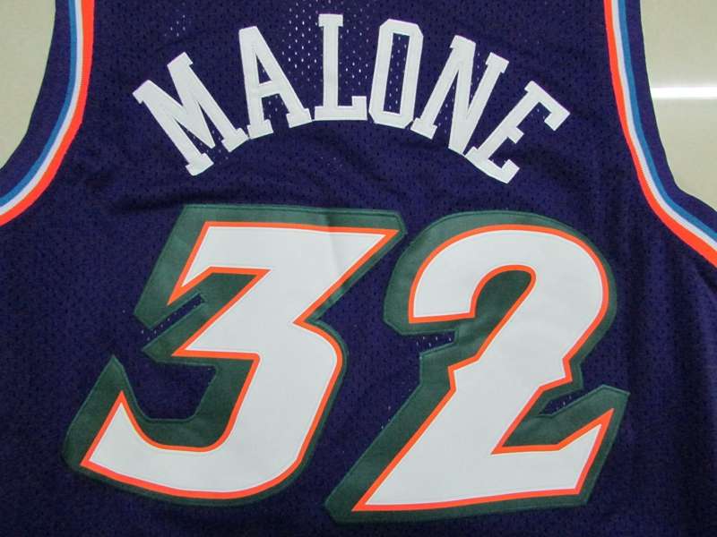 Utah Jazz Purple #32 MALONE Classics Basketball Jersey (Stitched)