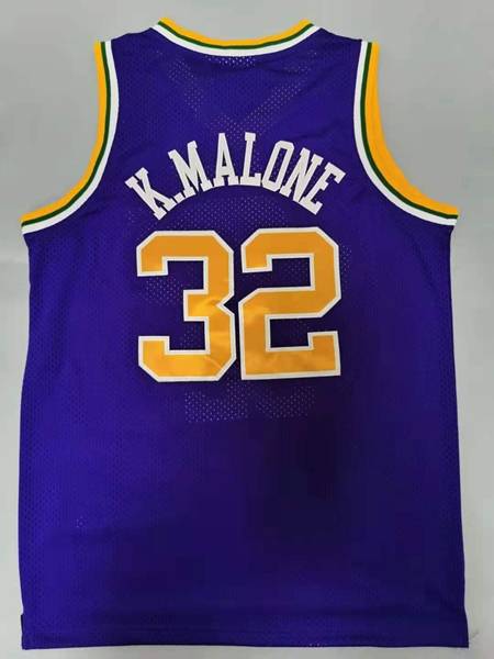 Utah Jazz 1991/92 Purple #32 K.MALONE Classics Basketball Jersey (Stitched)