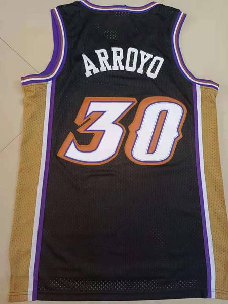 Utah Jazz 1991/92 Black #30 ARROYO Classics Basketball Jersey (Stitched)