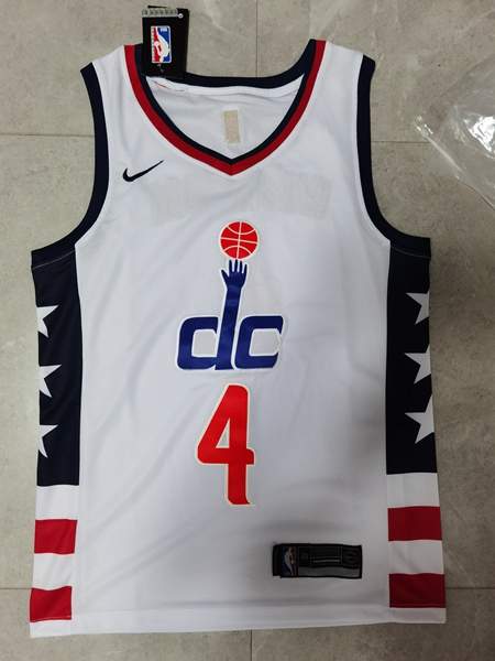 Washington Wizards 20/21 White #4 WESTBROOK City Basketball Jersey (Stitched)