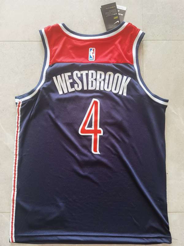 Washington Wizards 20/21 Dark Blue #4 WESTBROOK Basketball Jersey (Stitched)