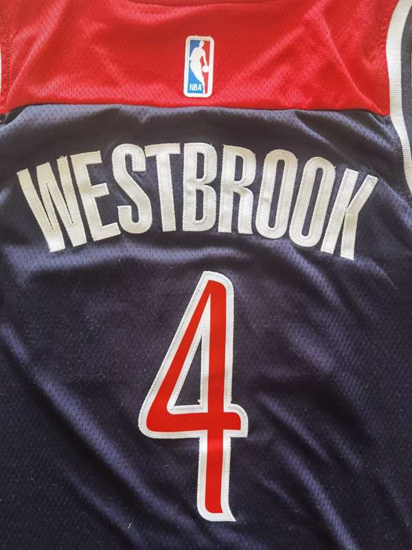 Washington Wizards 20/21 Dark Blue #4 WESTBROOK Basketball Jersey (Stitched)