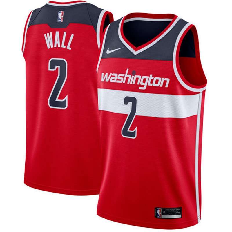 Washington Wizards 20/21 Red #2 WALL Basketball Jersey (Stitched)