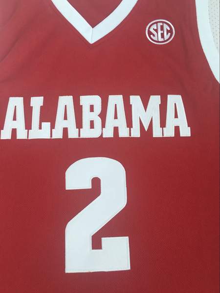 Alabama Crimson Tide Red #2 SEXTON NCAA Basketball Jersey