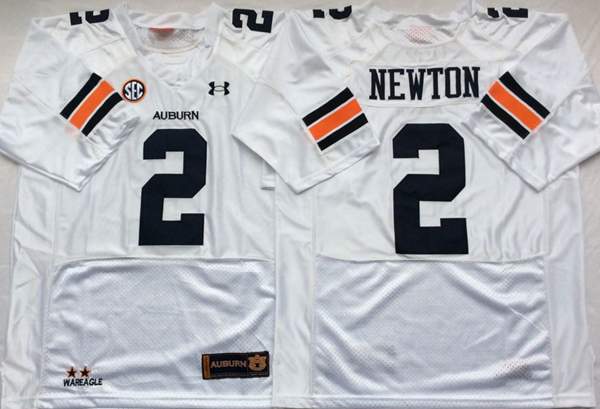 Auburn Tigers White #2 NEWTON NCAA Football Jersey