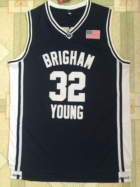 BYU Cougars Dark Blue #32 FREDETTE NCAA Basketball Jersey