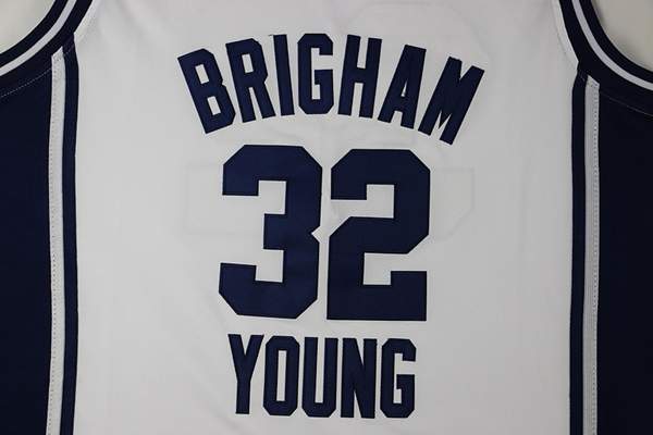 BYU Cougars White #32 FREDETTE NCAA Basketball Jersey