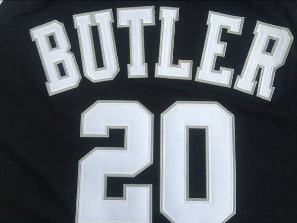 Butler Bulldogs Black #20 BUTLER NCAA Basketball Jersey