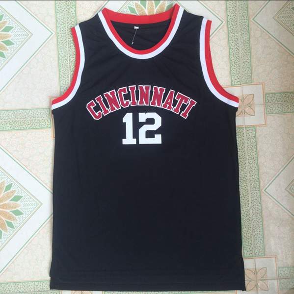 Cincinnati Bearcats Black #12 ROBERTSON NCAA Basketball Jersey