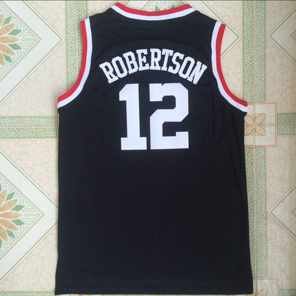 Cincinnati Bearcats Black #12 ROBERTSON NCAA Basketball Jersey