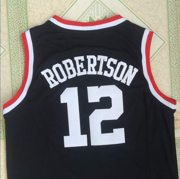 Cincinnati Bearcats Black #12 ROBERTSON NCAA Basketball Jersey