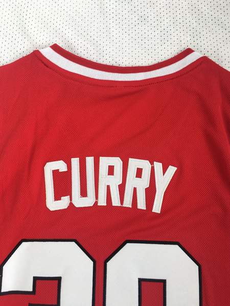 Davidson Wildcats Red #30 CURRY NCAA Basketball Jersey