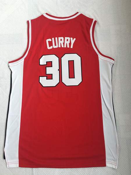 Davidson Wildcats Red #30 CURRY NCAA Basketball Jersey