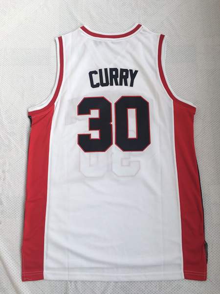 Davidson Wildcats White #30 CURRY NCAA Basketball Jersey