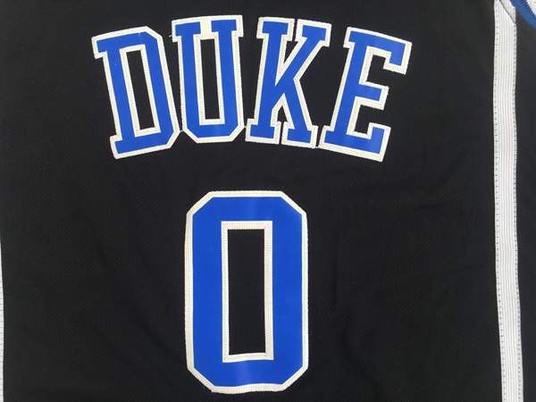 Duke Blue Devils Black #0 TATUM NCAA Basketball Jersey