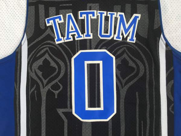 Duke Blue Devils Black #0 TATUM NCAA Basketball Jersey