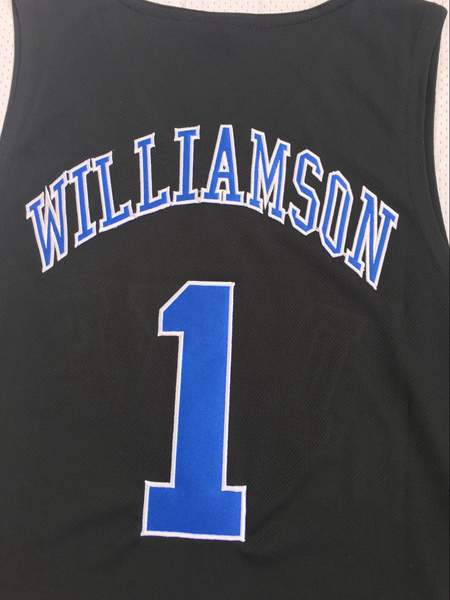 Duke Blue Devils Black #1 WILLIAMSON NCAA Basketball Jersey