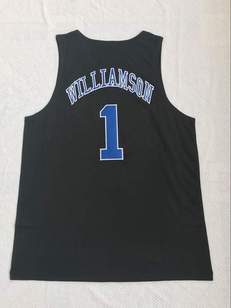 Duke Blue Devils Black #1 WILLIAMSON NCAA Basketball Jersey