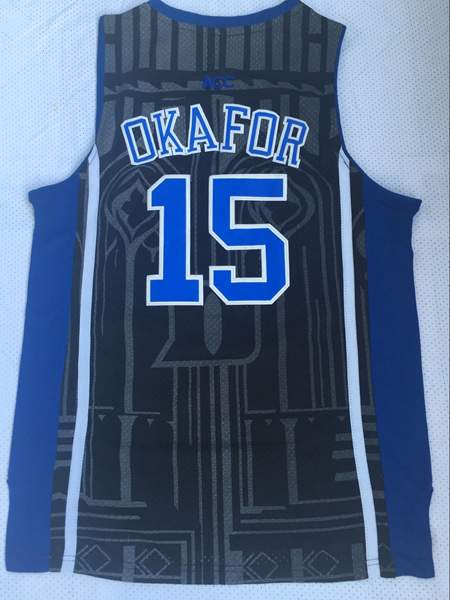Duke Blue Devils Black #15 OKAFOR NCAA Basketball Jersey