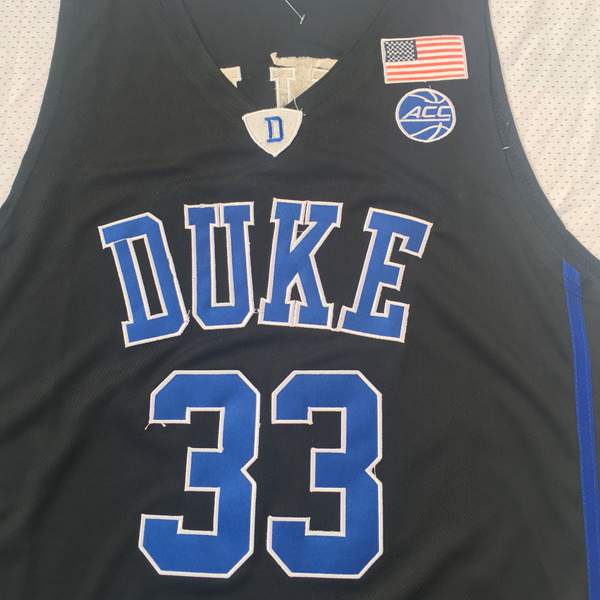 Duke Blue Devils Black #33 HILL NCAA Basketball Jersey