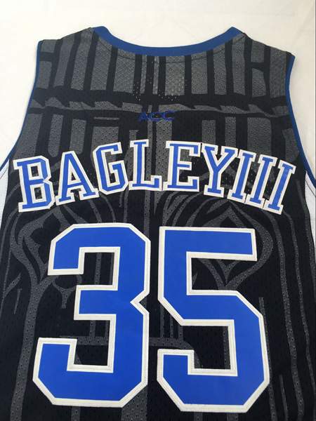 Duke Blue Devils Black #35 BAGLEYIII NCAA Basketball Jersey