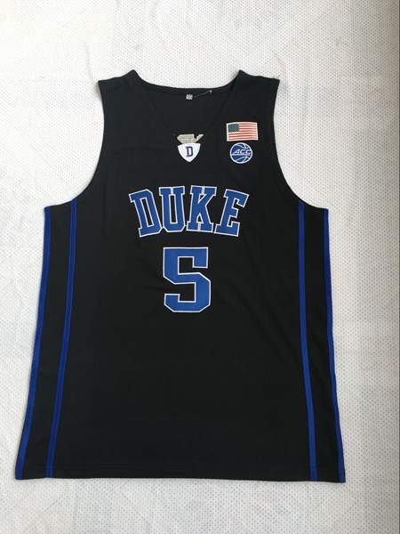 Duke Blue Devils Black #5 BARRETT NCAA Basketball Jersey